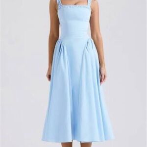 House of CB Sky Blue Midi Dress